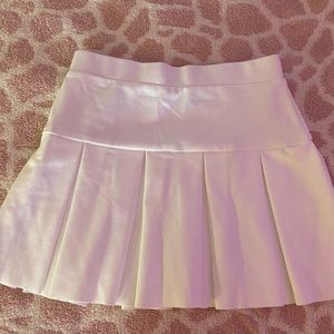 Princess polly white pleated skirt